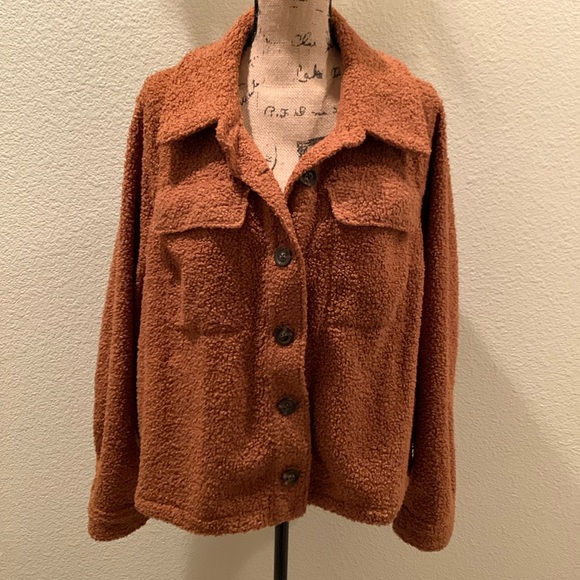 Lane Bryant Cropped Teddy Coat - Picture 6 of 16